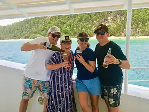 Sunset broadwater cruise